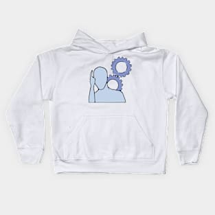 The thinking man Kids Hoodie